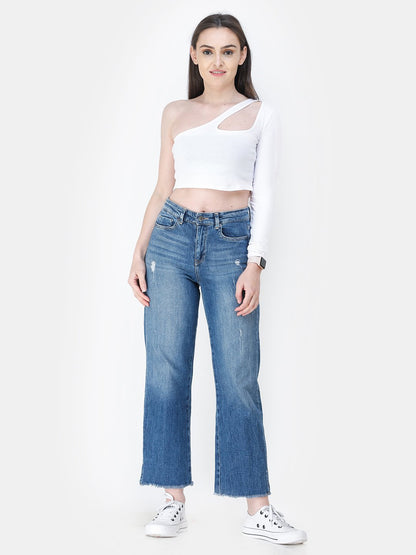 Scorpius solid white top