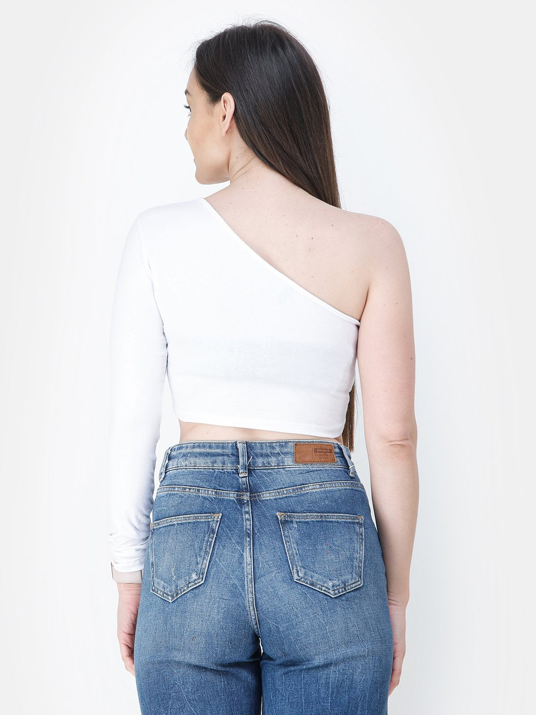 Scorpius solid white top
