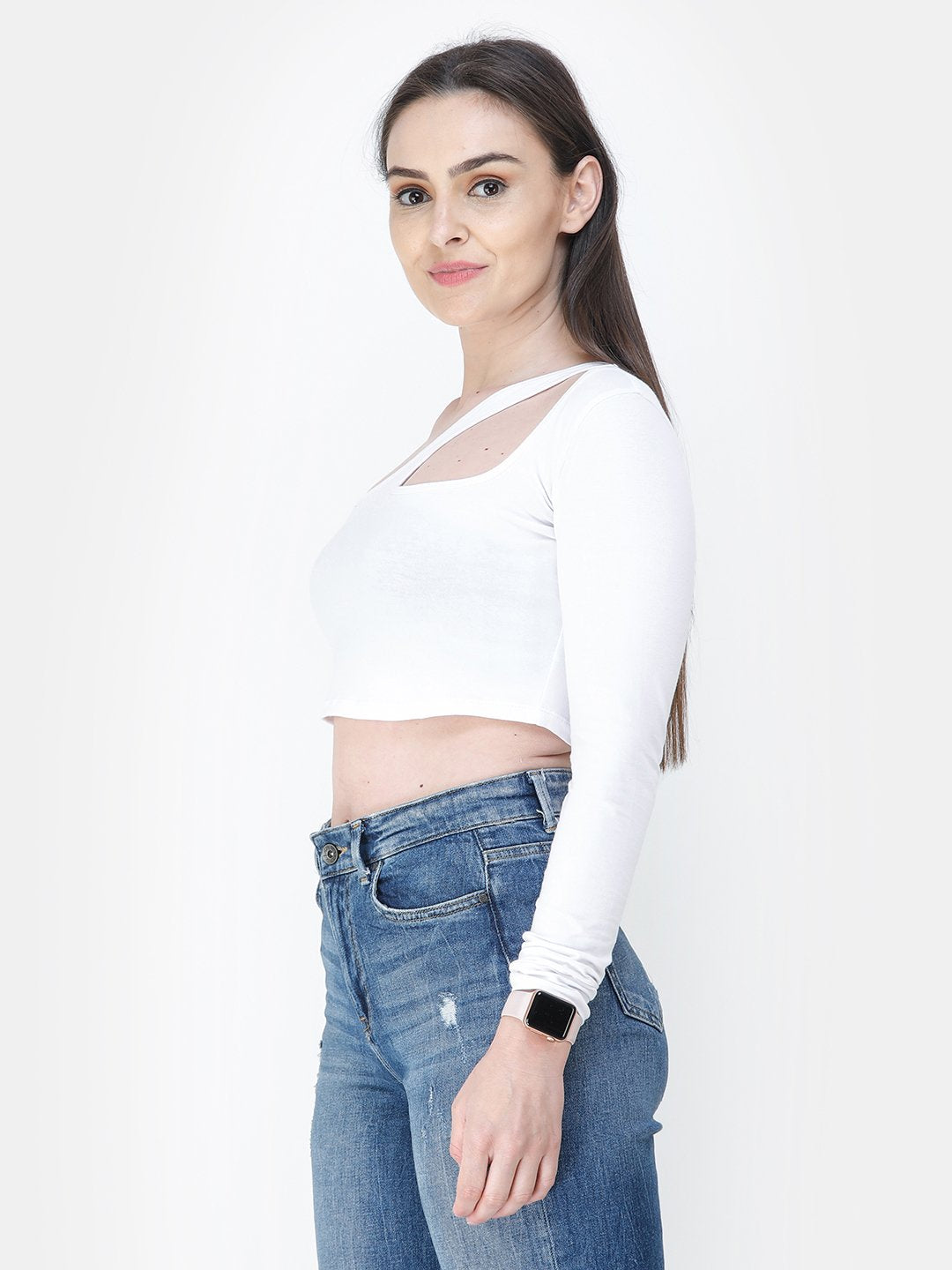 Scorpius solid white top