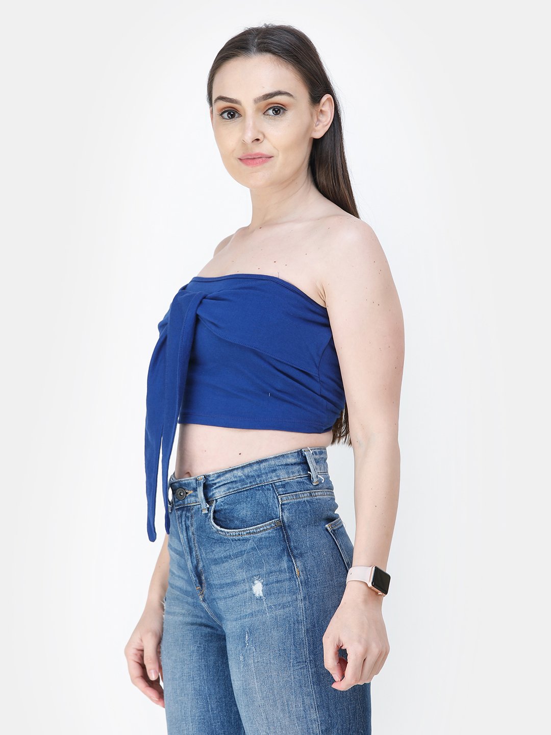 Scorpius solid royal blue top