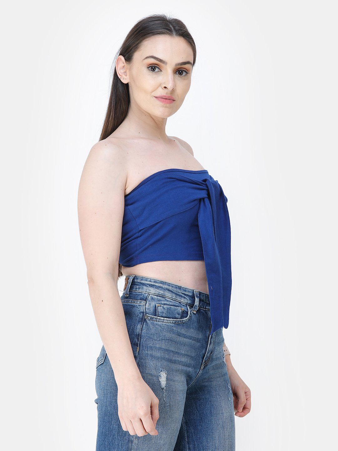 Scorpius solid royal blue top