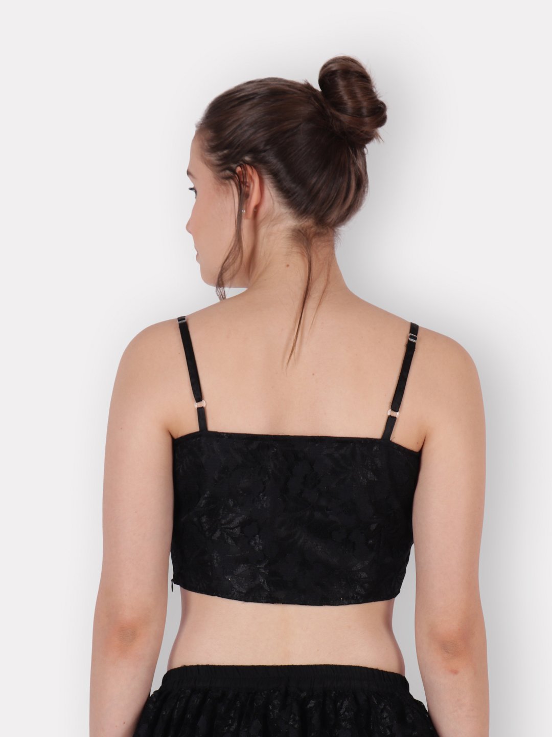 SCORPIUS Black net Crop top