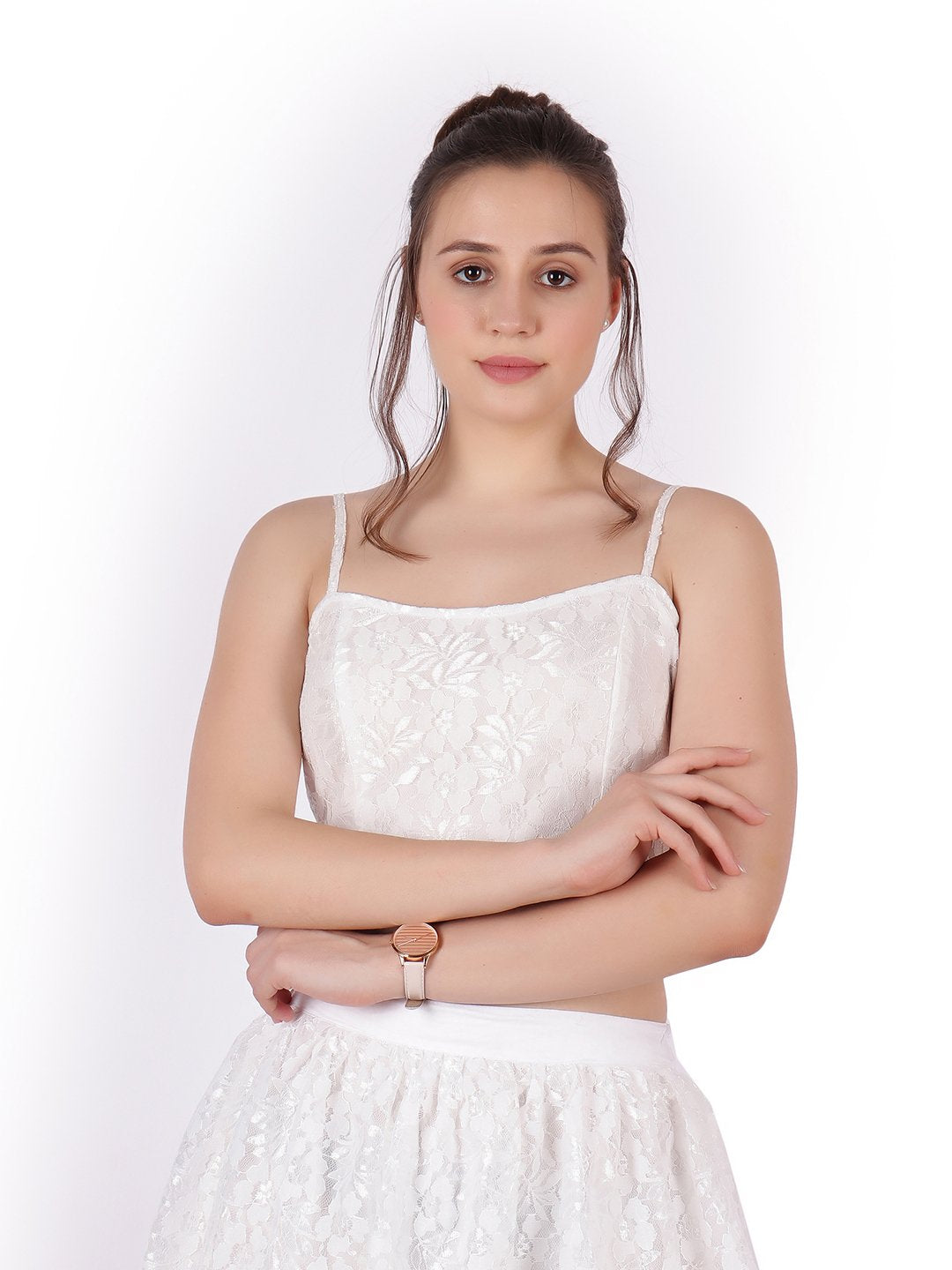 SCORPIUS White net Crop top