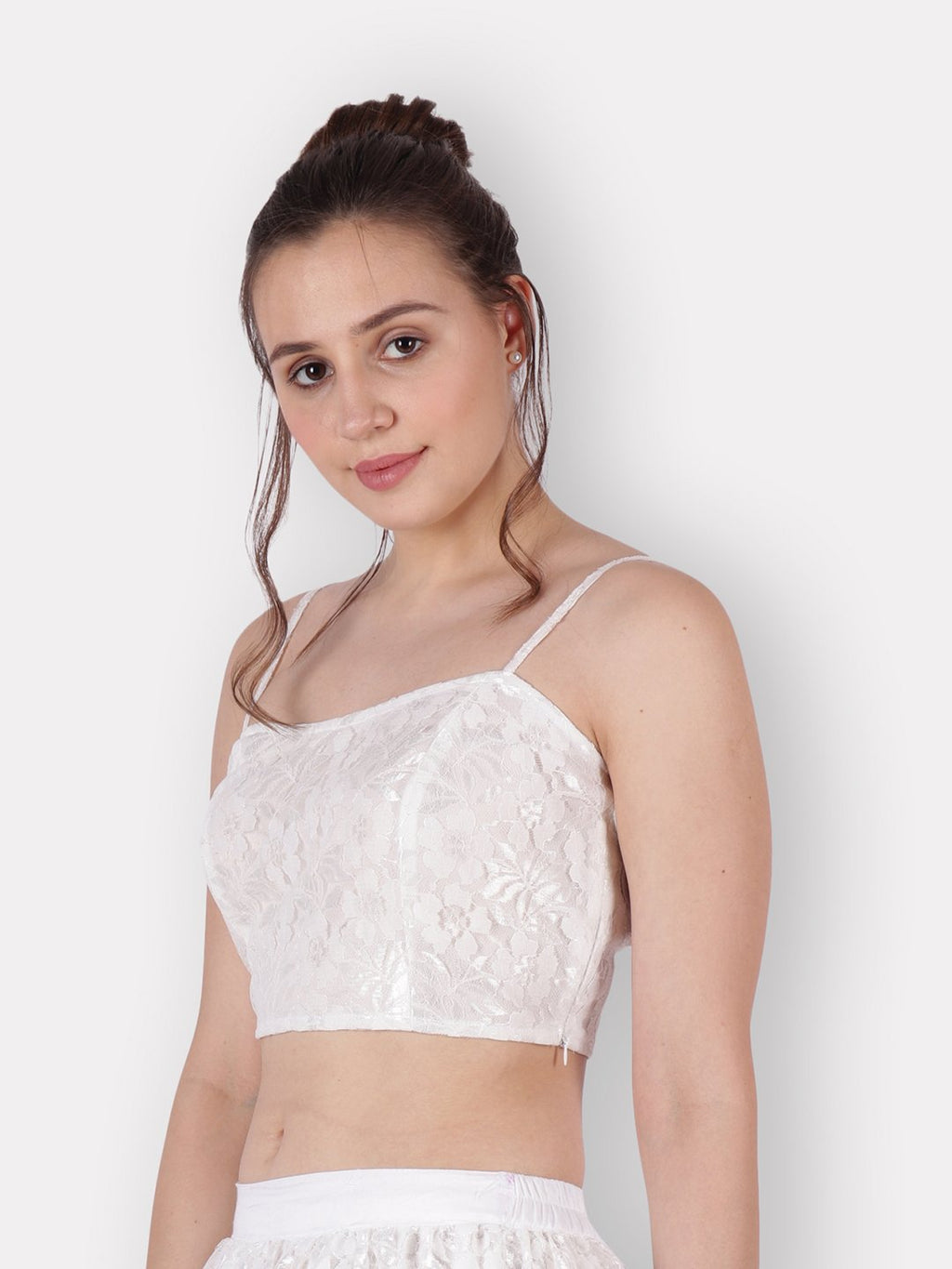SCORPIUS White net Crop top