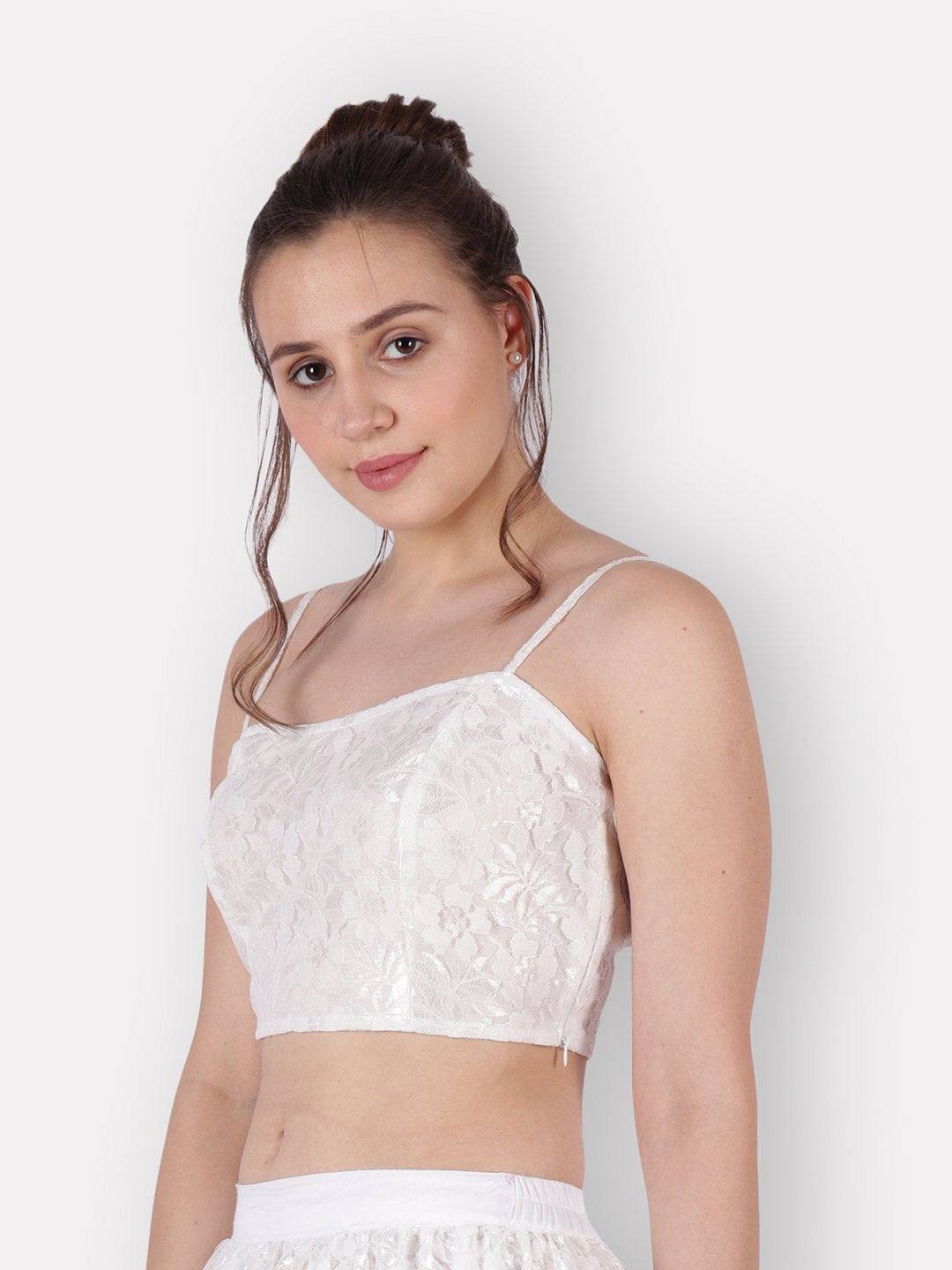 SCORPIUS White net Crop top