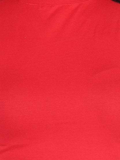 SCORPIUS Red Hosiery Crop top