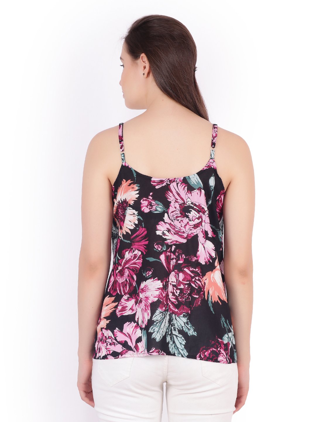 SCORPIUS Black printed strap top