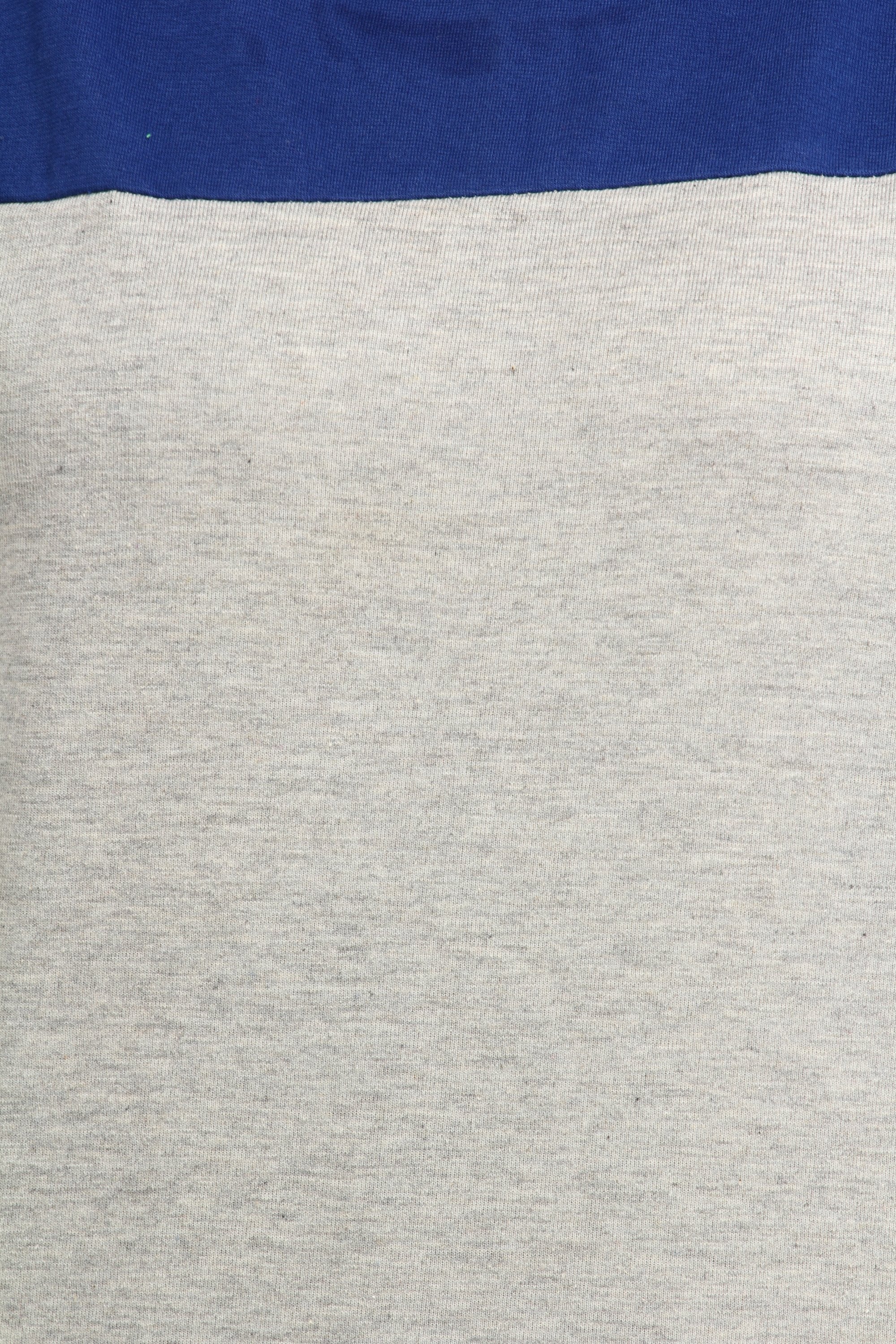 Grey and Blue Solid Top