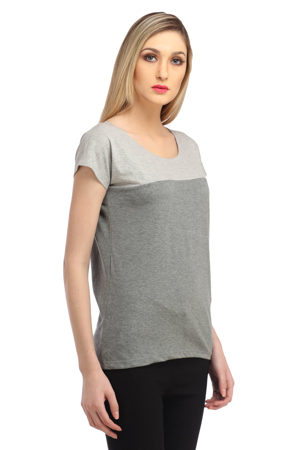 Grey Solid Top
