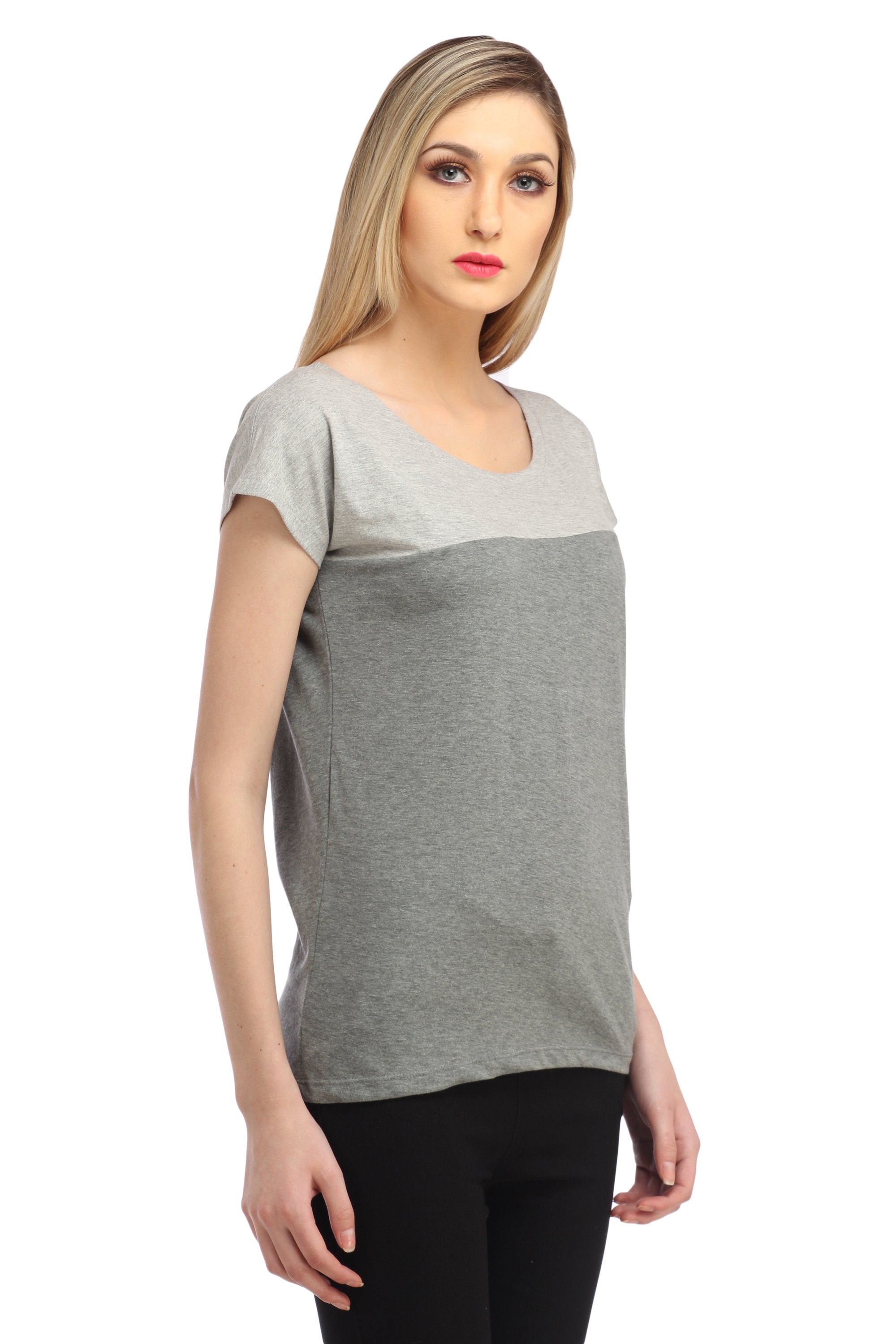 Grey Solid Top