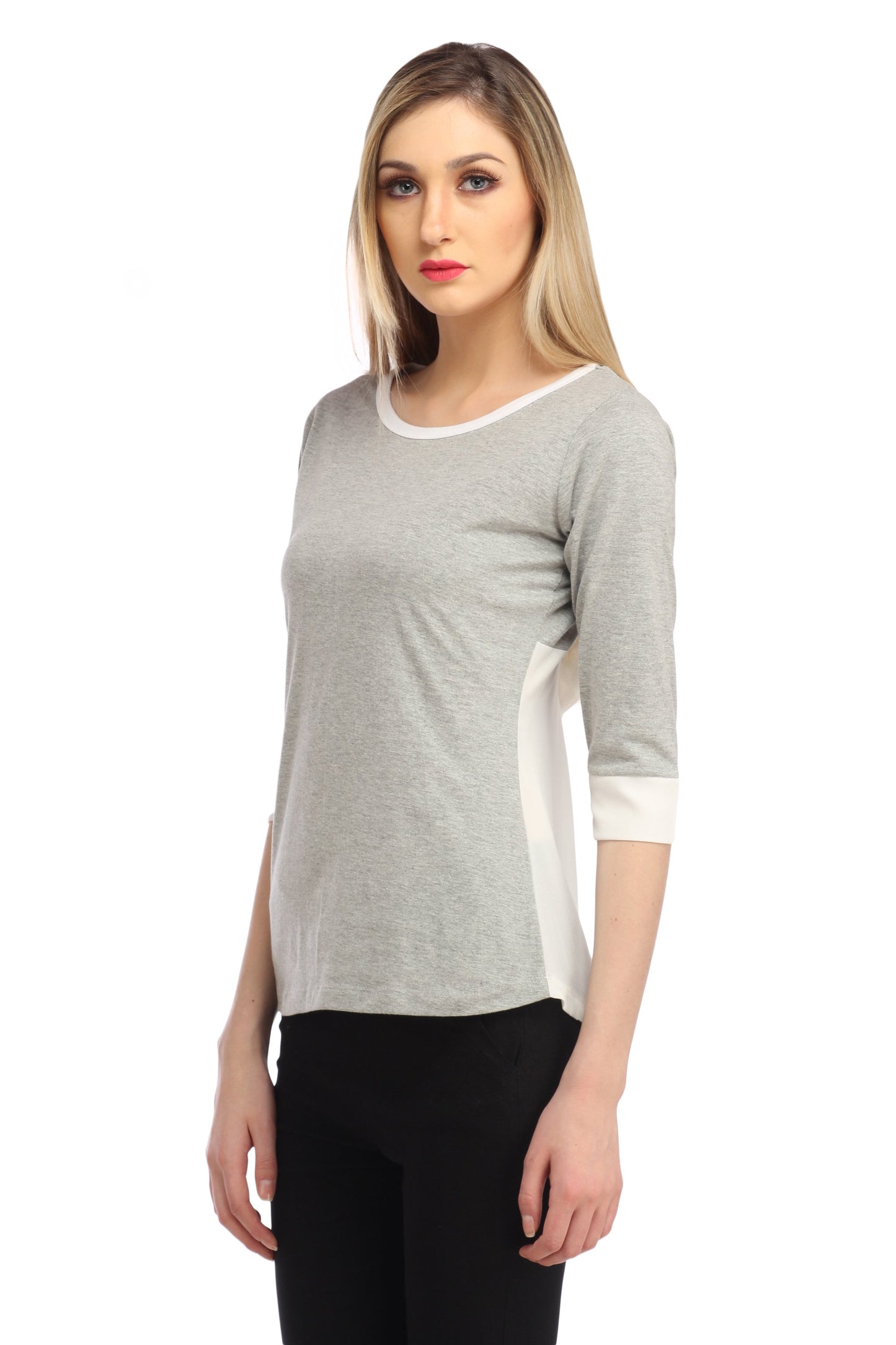 Grey Solid Top