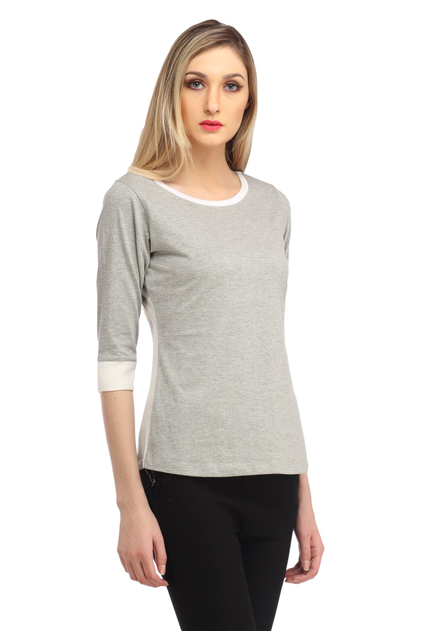 Grey Solid Top