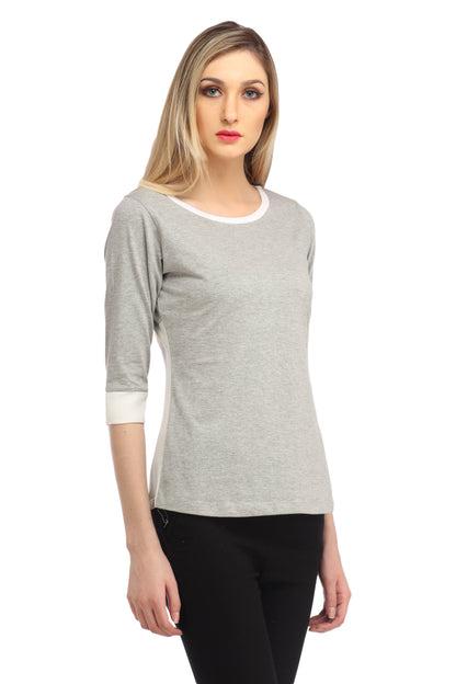 Grey Solid Top