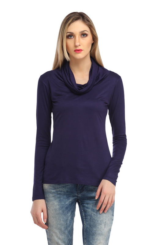 Blue Solid Top