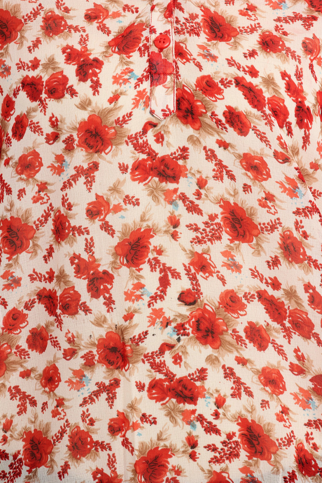 Red Printed  Top