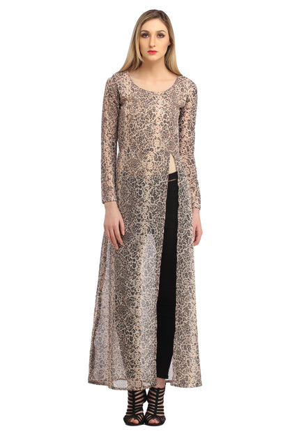 Brown Printed Tunic