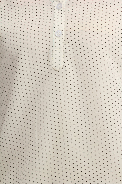 White Printed Top