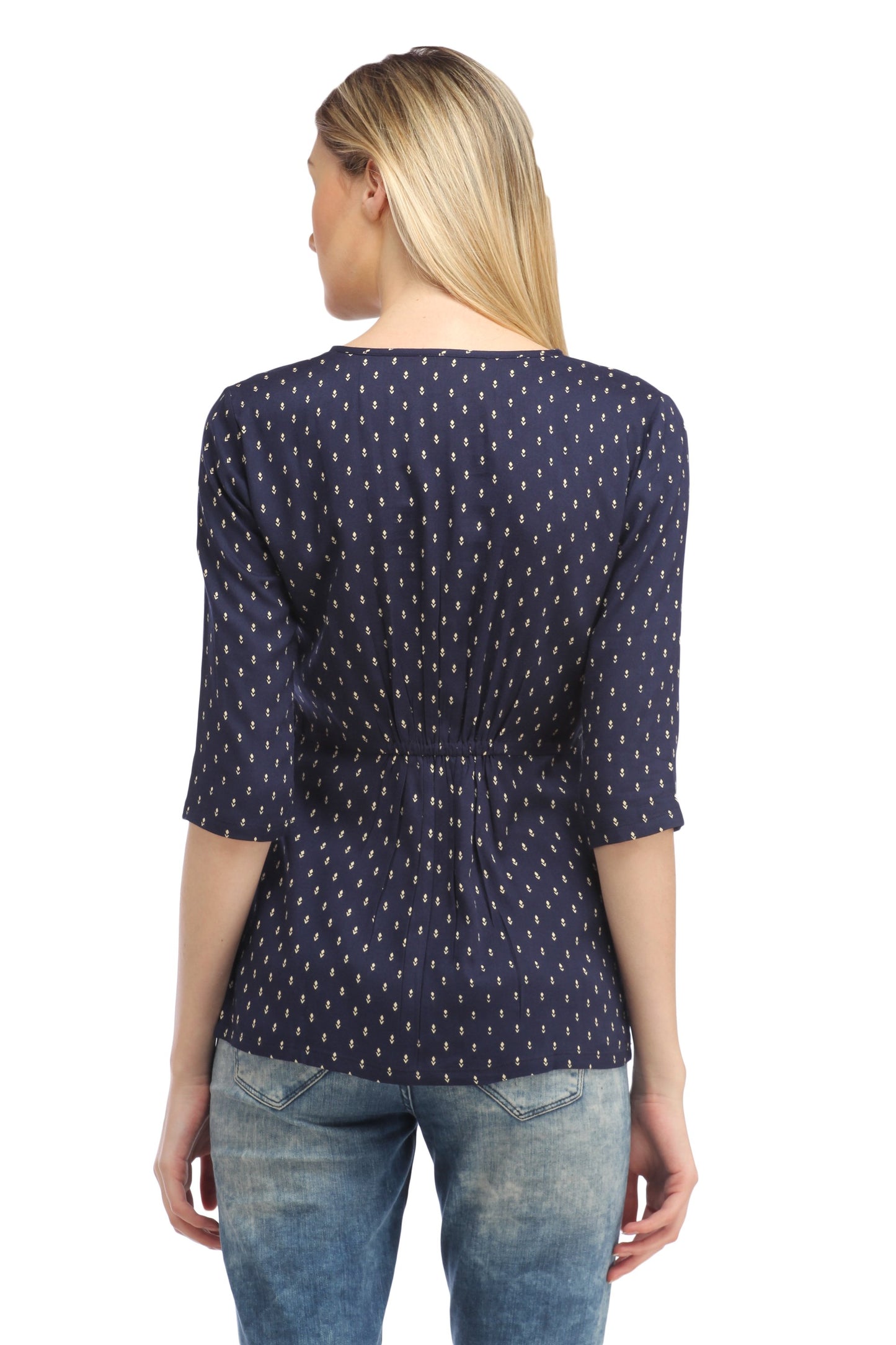 Blue Printed Top