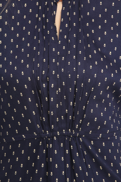 Blue Printed Top