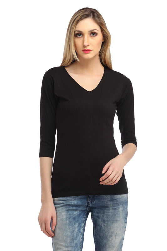 Black Solid Top