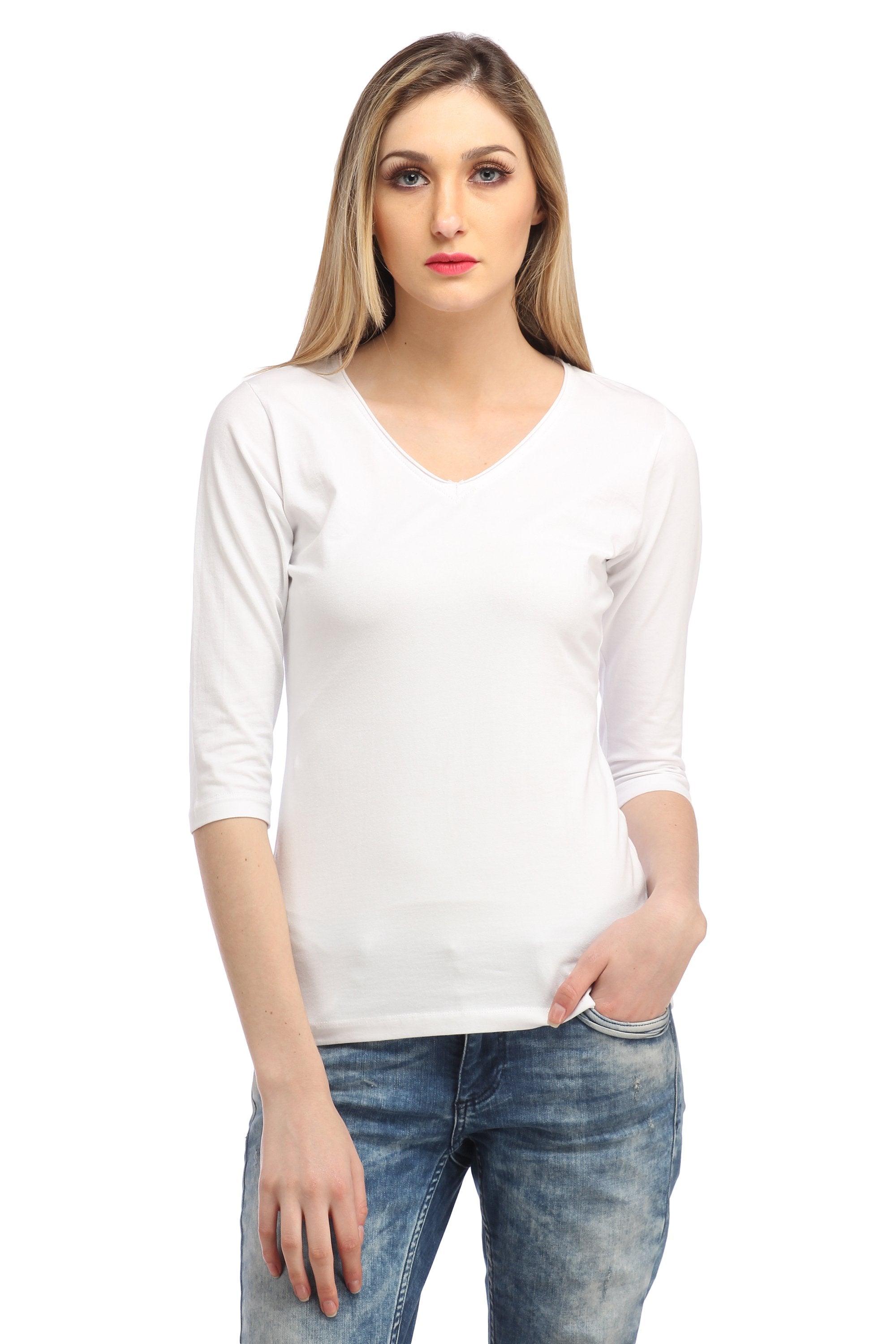 White Solid Top