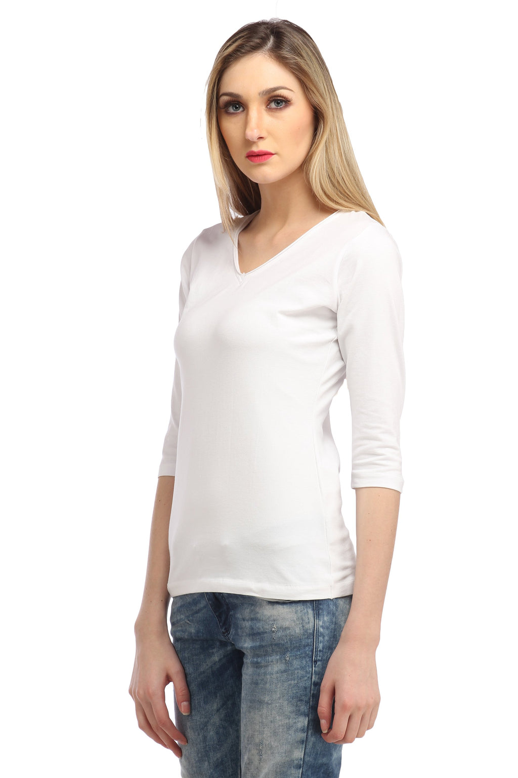 White Solid Top