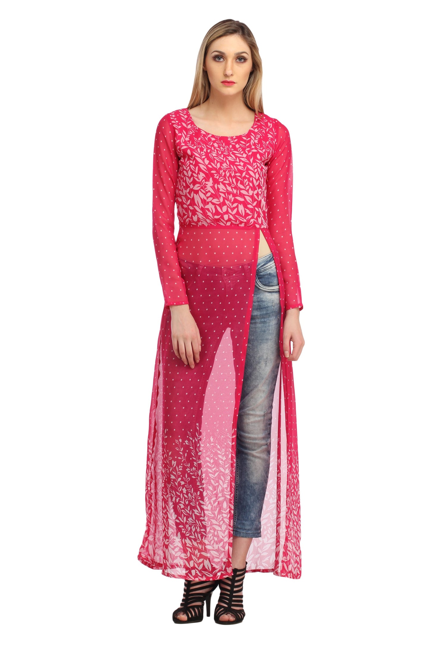 Pink Printed Top