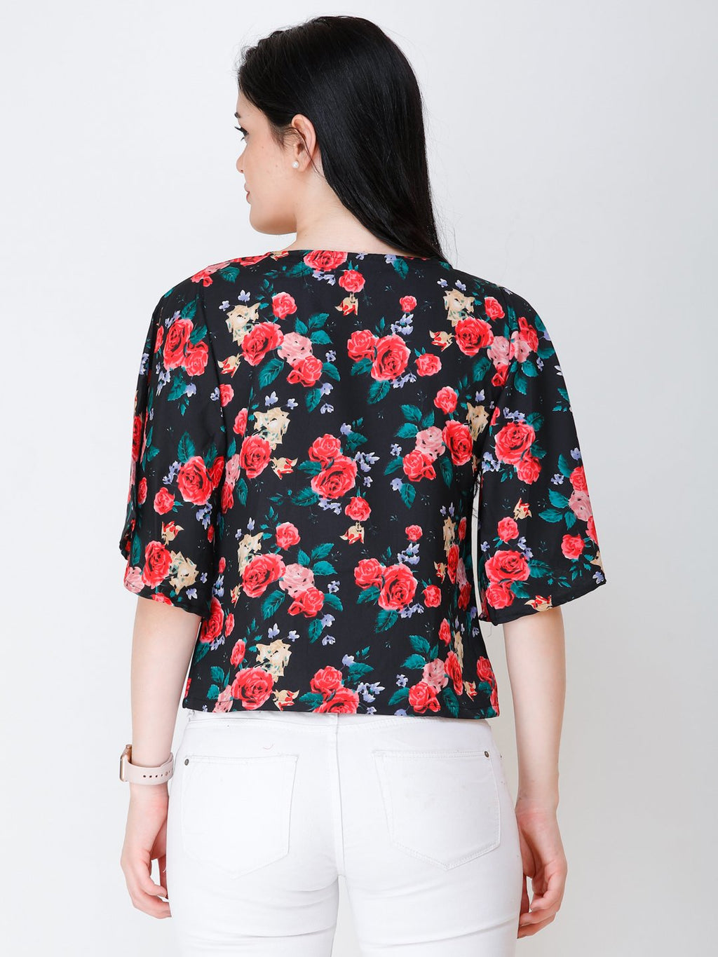 SCORPIUS floral print regular top