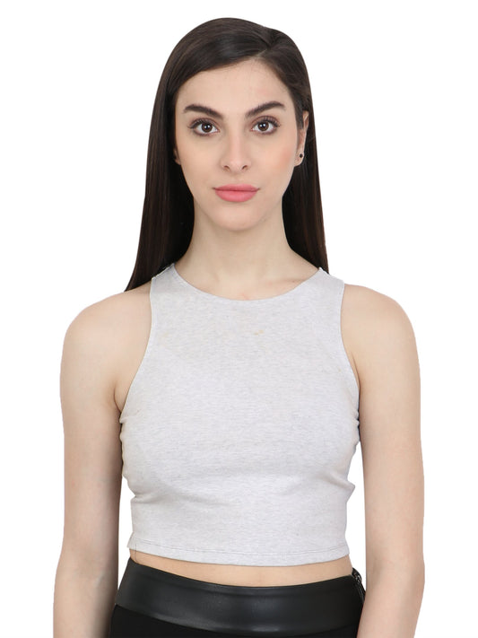 Grey Solid Top