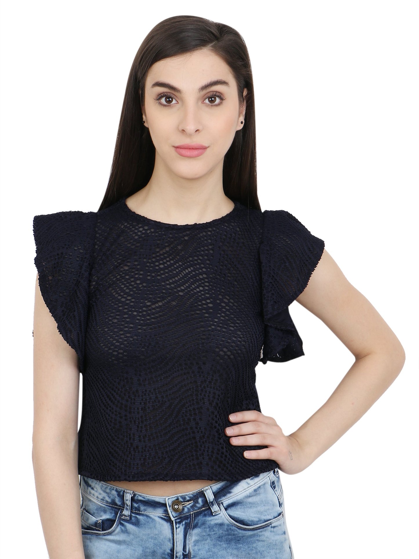 Navy Selfdesign Top