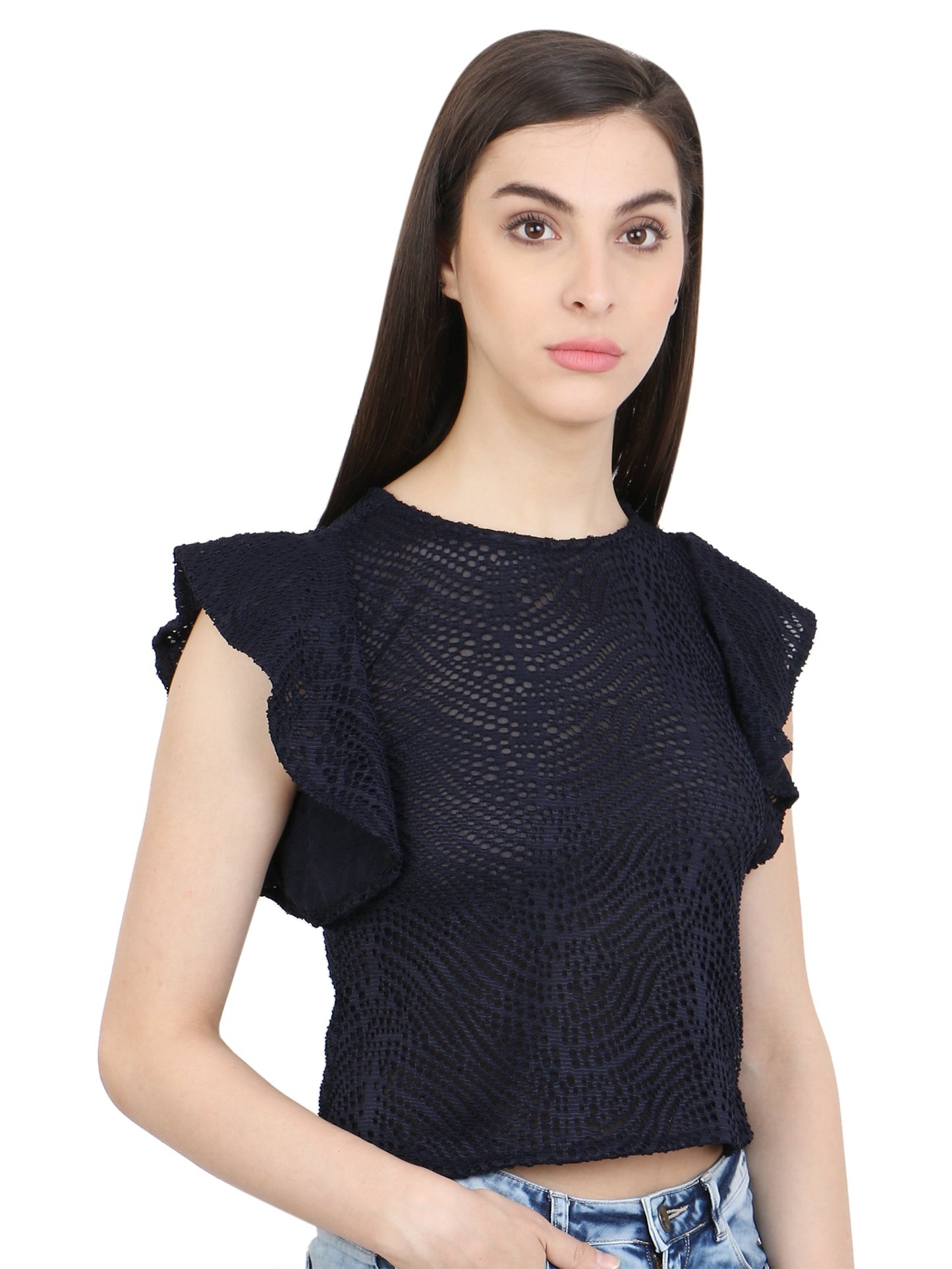 Navy Selfdesign Top