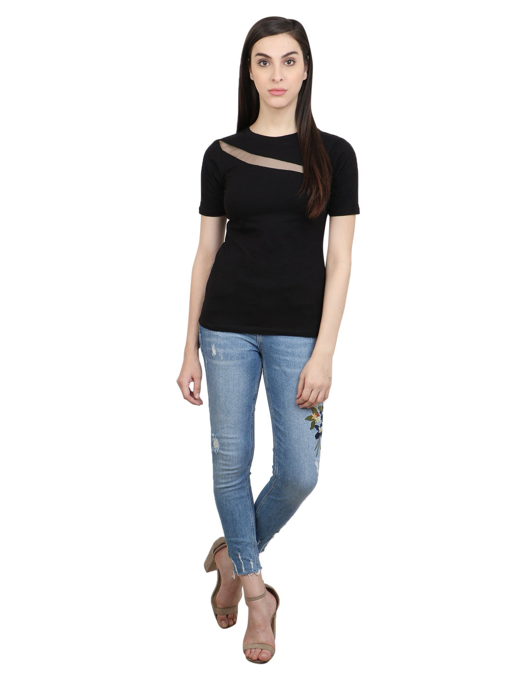 Black Solid Top