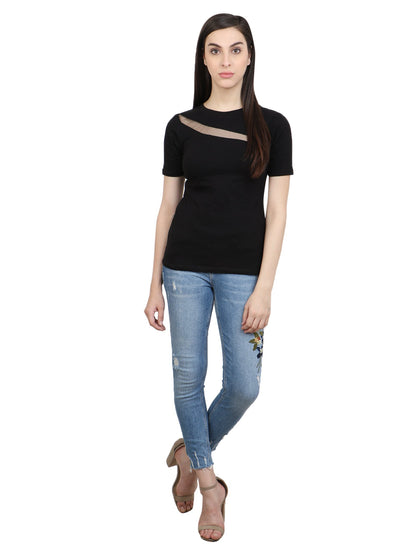 Black Solid Top