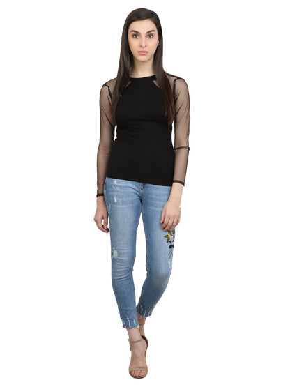 Black Solid Top