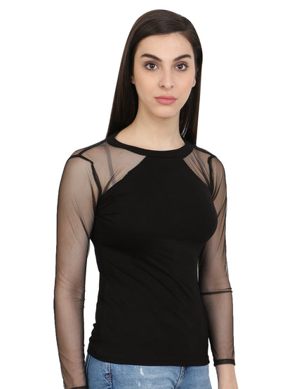 Black Solid Top