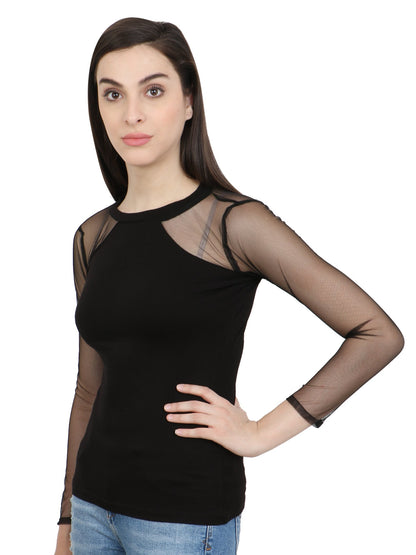 Black Solid Top