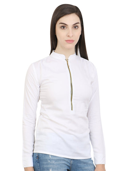 White Solid Top