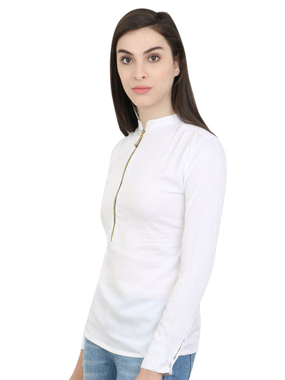 White Solid Top
