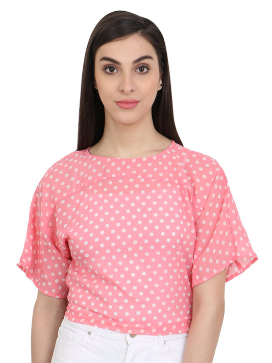 Pink Printed Top