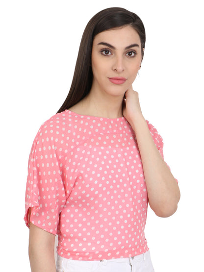 Pink Printed Top