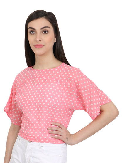 Pink Printed Top