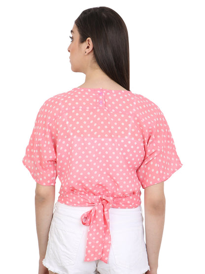 Pink Printed Top