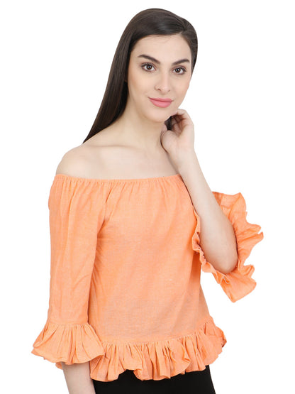 Orange Solid Top