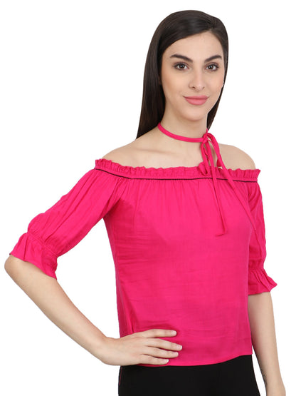Pink Solid Top