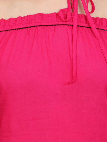 Pink Solid Top