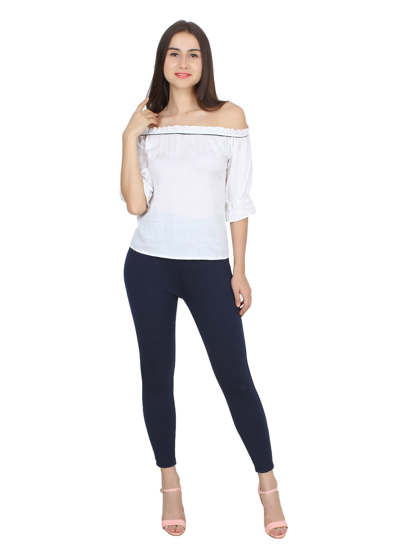 White Solid Top