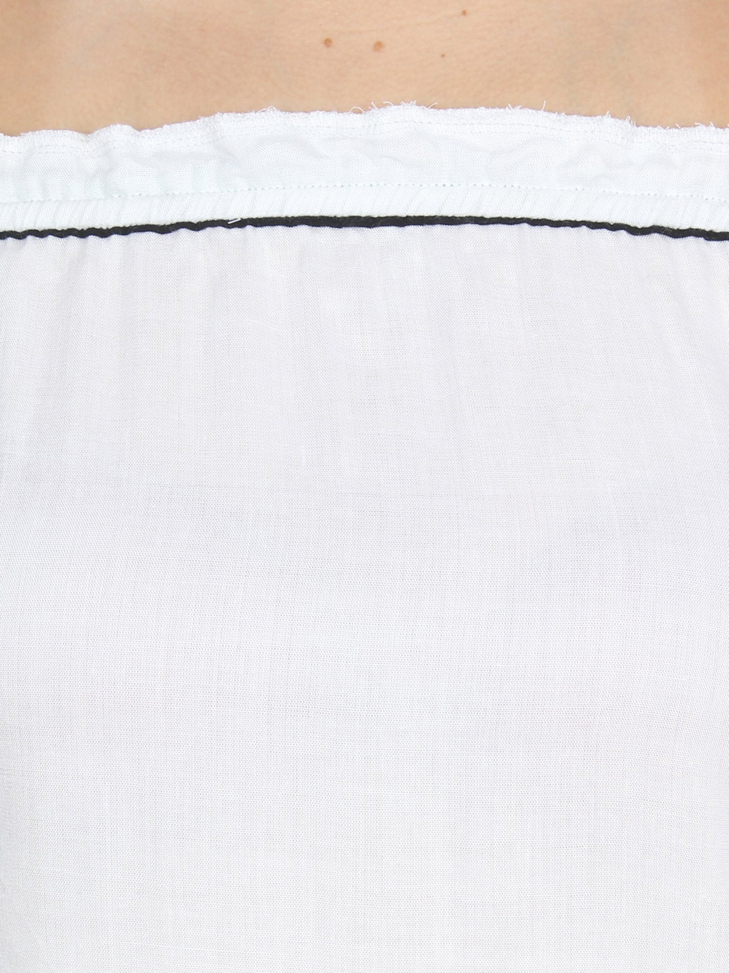 White Solid Top