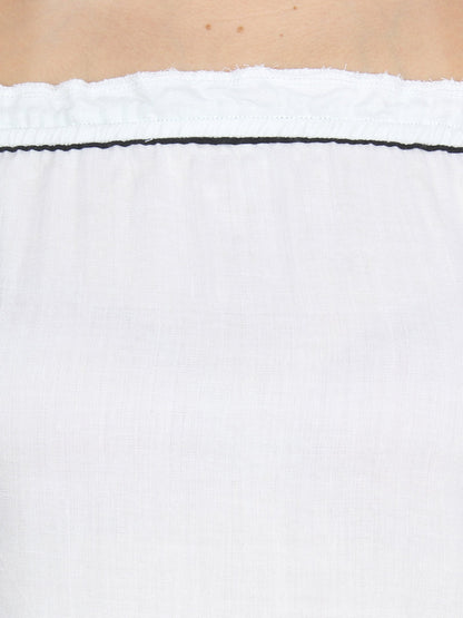 White Solid Top