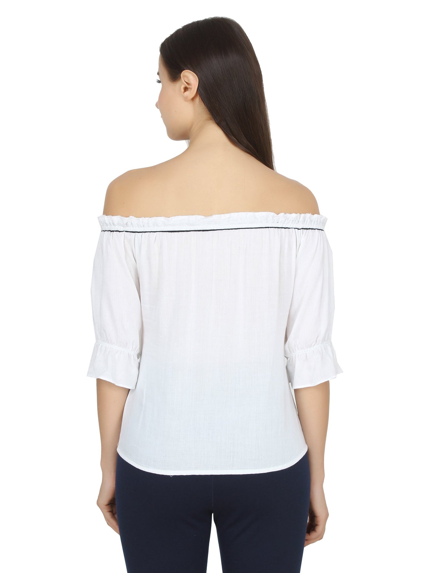 White Solid Top