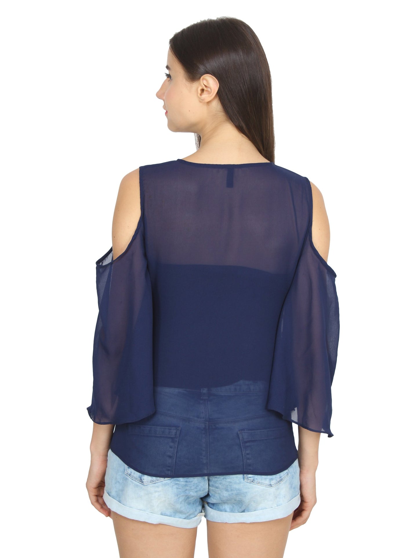 Navy Solid Top